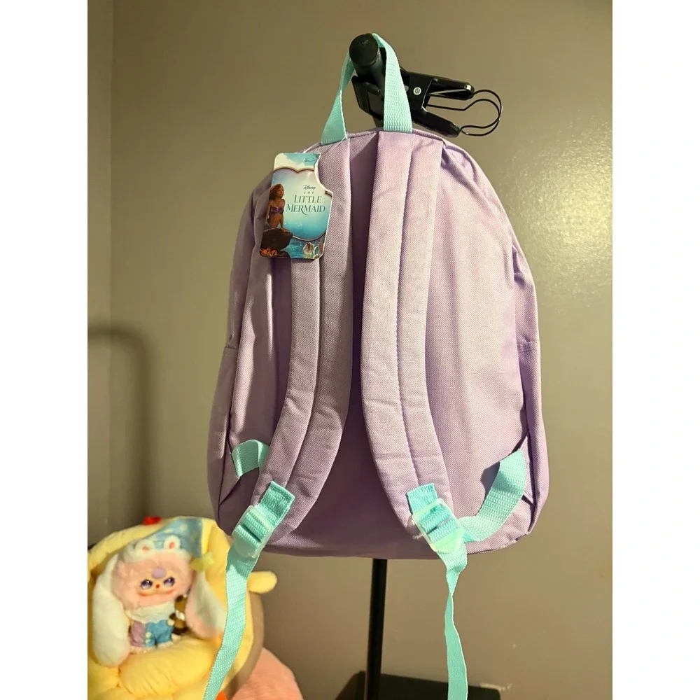 Back To School Backpack - The Little Mermaid! Light Blue, 12x16x4